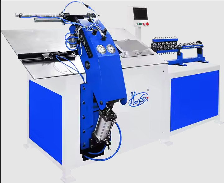 HWASHI CNC 3 Eksen 2D Tel Kaynak Bükme Makinesi PLC Hidrolik Bükme Tipi