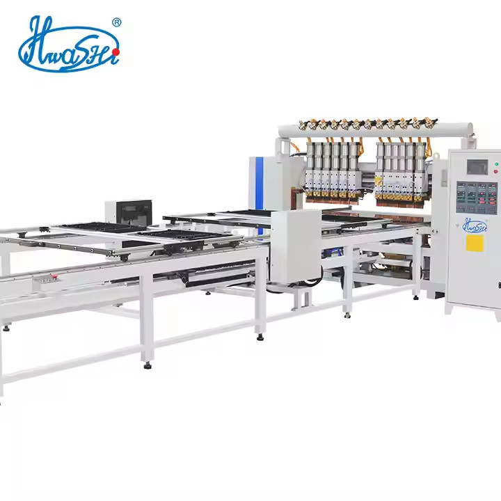 HWASHI Otomatik Tel örgüsü Panel Kafes Saldırma Makinesi Saldırılmış Tel örgüsü için