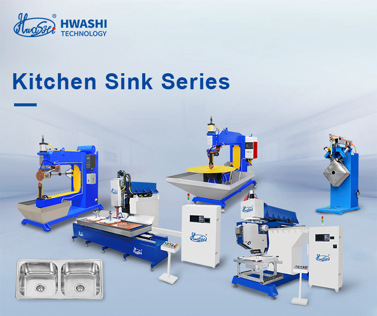Hwashi Inox SS304 Mutfak Çift Lavabo Dikiş Kaynak Makinesi ve Paslanmaz Çelik CNC Lavabo Poliş Makinesi Mağazası