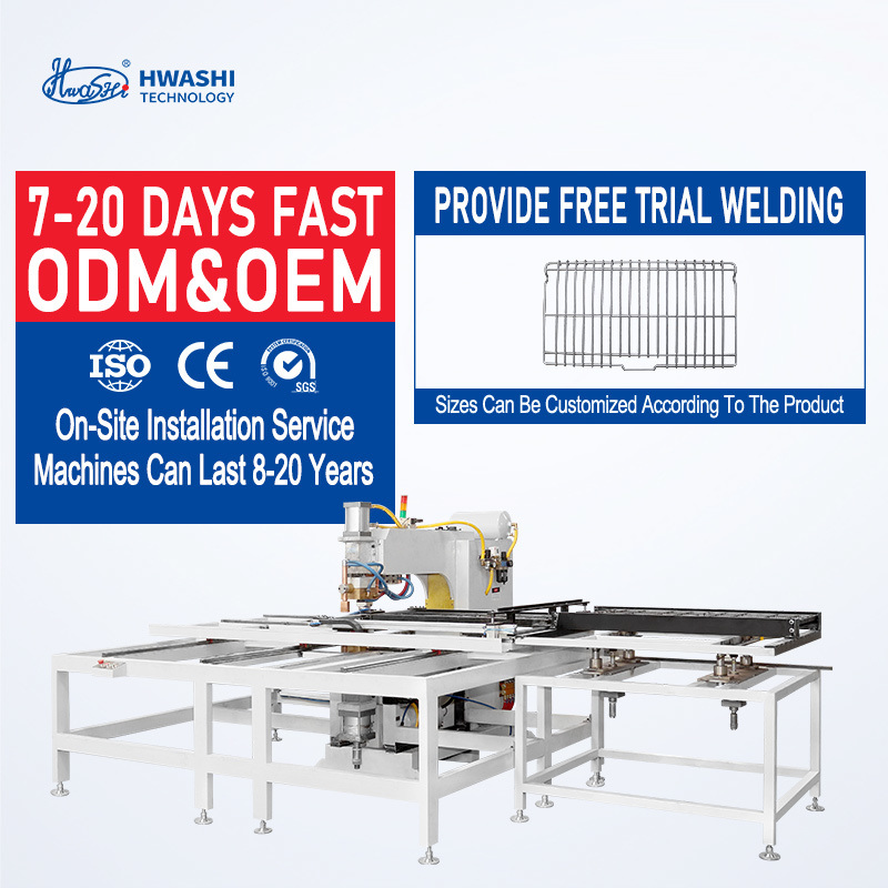 Üç Fazlı MF DC Güç kaynağı ile Tel Ağı kaynak makinesi 1200mm Etkili kaynak genişliği ve 3000mm Uzunluk