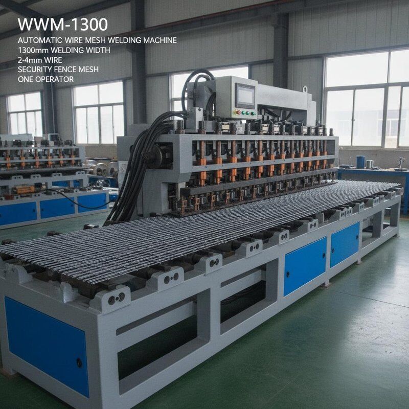 WWM-1300 Otomatik Tel Örgü Kaynak Makinesi 1300mm Kaynak Genişliği 2-4mm Tel Güvenlik Çit Örgüsü Bir Operatör