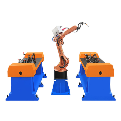 Hwashi Motosiklet Çerçeve Ark Kaynak Robotu 1.4m Kol MIG Kaynak Robotu