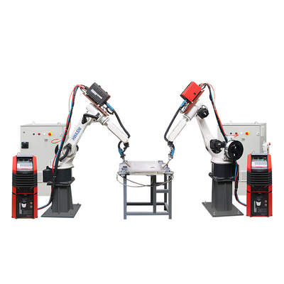 Alüminyum Sac Kaynak Robotu Makinesi 6 Eksenli MIG Kaynak Robotu İş İstasyonu