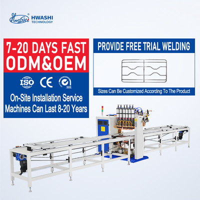 Hwashi Otomatik Tel Ağı Filtre Çantası Kafes Dikiş Çelik Tel Ağı için Nokta Kaynak Makinesi