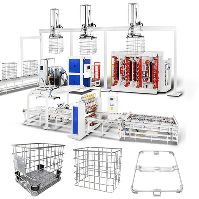 Hwashi IBC Konteyner Çerçeve Kaynak Makinesi IBC Tank Kafes Otomatik Kaynak Makinesi