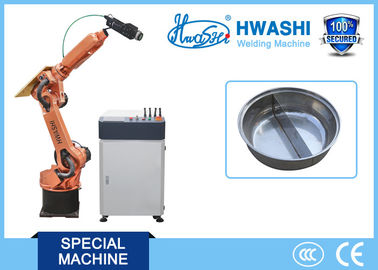 Paslanmaz Çelik Hot Pot Pan ve diğer Cookwares için 6 Eksen Endüstriyel Kaynak Robotları Lazer Kaynak Makinesi