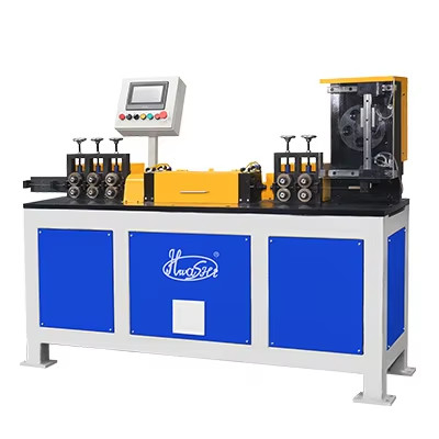 HWASHI 1.1mm-9mm Yüksek Hızlı Çelik Tel doğrultma makinesi, Otomatik döner tel düzleştirici ve kesme makinesi