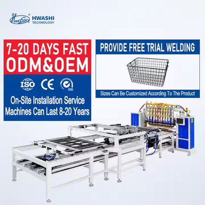 HWASHI Otomatik Tel örgüsü Panel Kafes Saldırma Makinesi Saldırılmış Tel örgüsü için