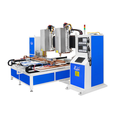 Hwashi CNC Yedi Eksenli Çift Başlı Auotmaitc Kapı Tüp Çubuğu için Nokta kaynak makinesi