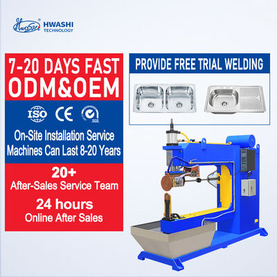 HWASHI 75KVA Giriş Gücü Dikiş kaynak makinesi 26500A Otomatik Döner Döner kaynak için ikincil maksimum kısa devre akımı ile