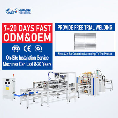 Uyarlanabilir Kaynak Teknolojisine ve Yüksek Hassasiyetli Konumlandırmaya Sahip Hwashi Otomatik Çok Kafalı Tel Örgü Punta Kaynak Makinesi