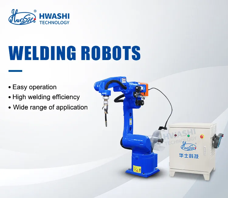 Hwashi Endüstriyel CNC Kaynak Makinesi Servo ile 6 Eksenli Robotik, Kaynak Robotu Kol Pozisyoner Rack, Otomatik TIG Kaynak Robotu 4